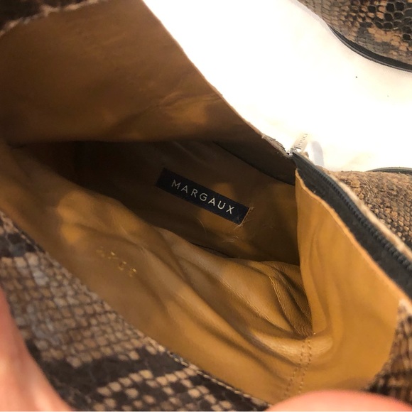 GUC Margaux The Downtown Boot Python Embossed Brown 39.5 - Picture 12 of 16